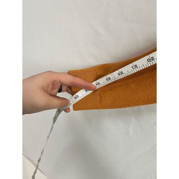 A.N.A Womens Pullover Crew neck Stretch Casual Sweater Mustard Size Small - Picture 2 of 7